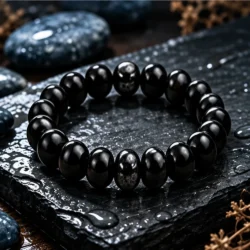 Onyx herenarmband Zwart